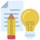 Ícono de escritura creativa